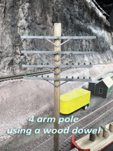 O Scale Communications & Power Poles